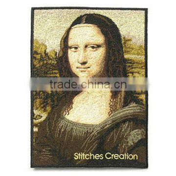 embroidered Mona Lisa patch/ persona embroidery