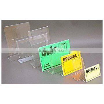 L shape Acrylic Countertop Signholder