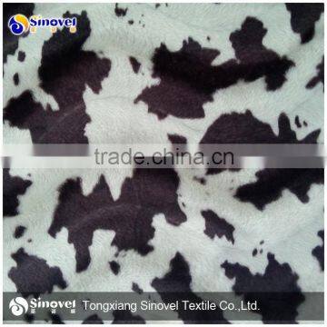 100%Polyester Animal Skin Print Velboa Fabric With S Wave Made In China photo-2
