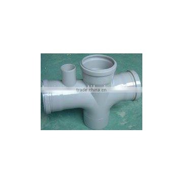 High Quality 1Cavities PP Belling Cross Pipe Fitting Mould Door