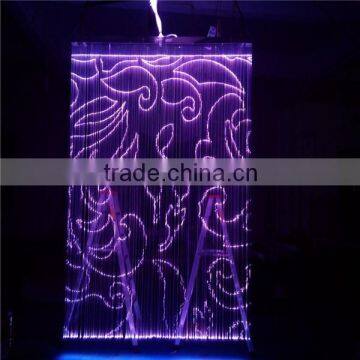 zhongshan yeenoo lighting new chandelier shade with pendant fiber optic curtain light for hotel lighting