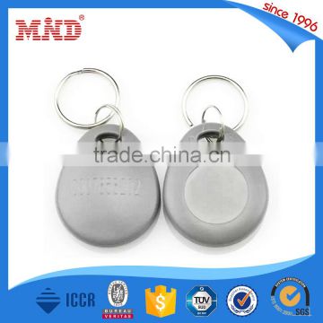 MDK17 custom printing ABS material RFID 125Khz Proximity ID Token Key Tag Keyfob Chain