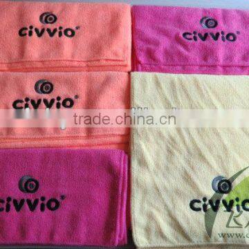 Sports towels with logo and zipper pocket(Manufacturer)