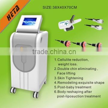 Increasing Muscle Tone Guangzhou HETA Hot Sale Professional Body Shaping Cryolipolysis Cavitation Machine RF Vacuum Fat Reduce