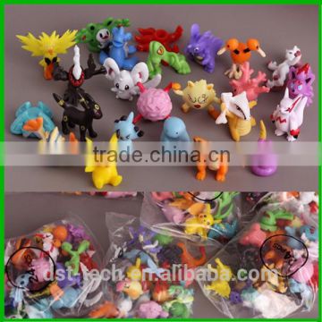 2017 Hot sell Pokeball Figures Toy Cartoon Anime Mini Pokeall Keychain