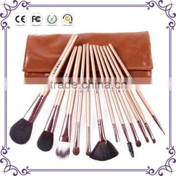 PU leather bag 12pcs Shenzhen maquiagem cosmetics makeup brush sets