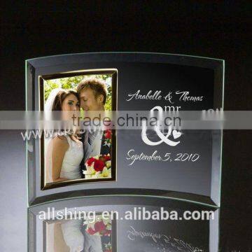 Wholesale High professional Polished jade glass photo frame in 2016 hot selling glass picture frame wholesale