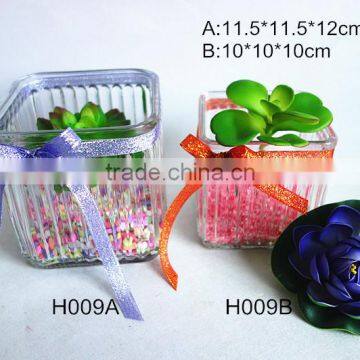 1000,600ml Fashion Clear Glass Vase