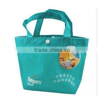 Customized Button Non Woven Shopping Bag /Carrier Bag 004174/Non-Woven Shopping Bag