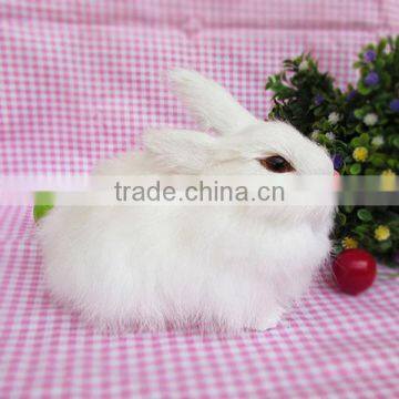 Horns Easter Bunny Decor Gray Grey Standing Jackalope Rabbit photo-2