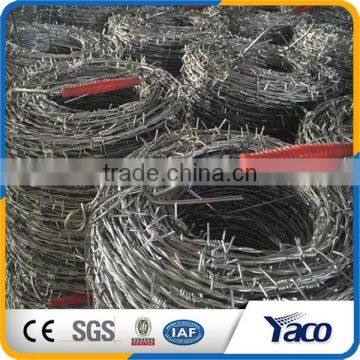 Beer fence top use Hot-Dip Galvanized Barbed Wire Price Per Roll