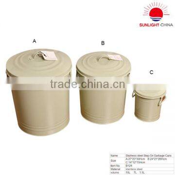 Small Size Galvanized Metal Dustbin