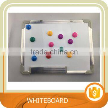 Whiteboard, Magnetic Dry Erase Board with silver Aluminium Frame. and 8 magnets with board. Trade assurance.