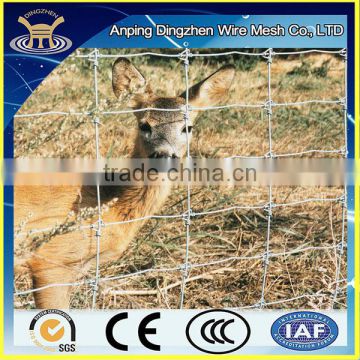 Flexible fixed knot woven wire for livestock fence