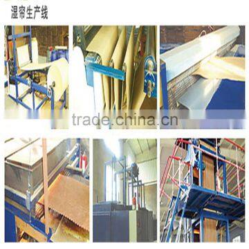 greenhouse and poultry farm evaporative cooling pad production line