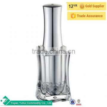 15ml Silver Rectangular Block Nail Polish Bottle