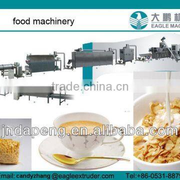 full automatic and CE certificate Corn flakes making machine, breakfast cereals snack processing equipment in china