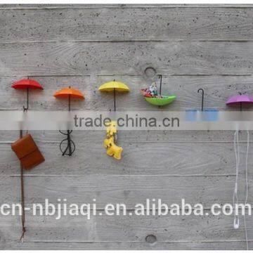 Lovely Umbrella Shape Sticky Hooks/3pcs in One Set photo-4