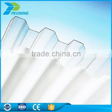 uv coated pc polycarbonate corrugated sun sheet
