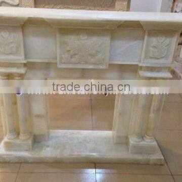 New Selling Good Quality WHITE ONYX FIREPLACES photo-5