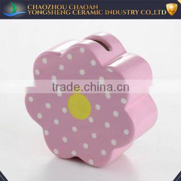 New Products wholesale Sunflowers Ceramic Custom Money Box