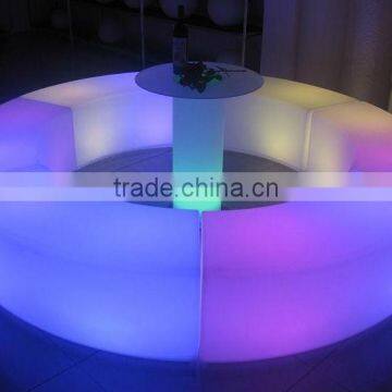 Led Bar Furniture Round Table/Hot Sell Led Rechargeable Coffee Table/LED Remote Outdoor Lawn Tea Table photo-3