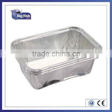 Square Disposable Aluminum Foil Pans Aluminium Foil Food Contatiner Trays