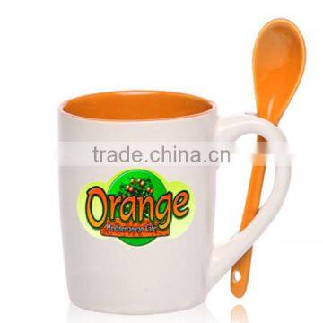 11oz Spoon Sublimation Coated Customized coffee Mug