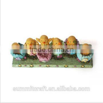 Resin Newborn Chicks in Egg Figurine Easter Decoration photo-2