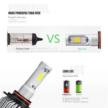 Hot Selling S2 LED Headlight s2 9012 Cob and Csp LED Headlight 2017 High/low 72w 8000lm 2.5a Led Car Headlight photo-3