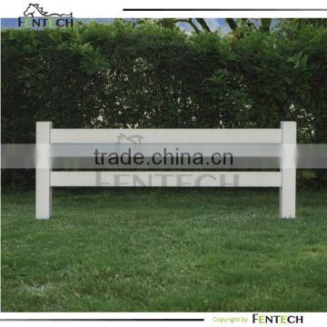 2014 best selling high quality white two rail fencing