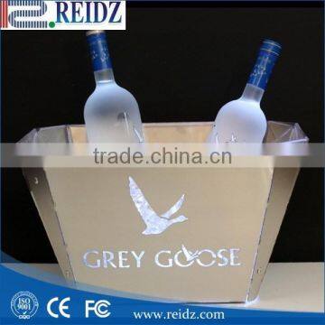 REIDZ Plastic Champagne Acrylic Led Ice Bucket For Beer Wholesale photo-3