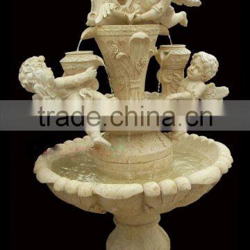 Natural stone carving garden fountain