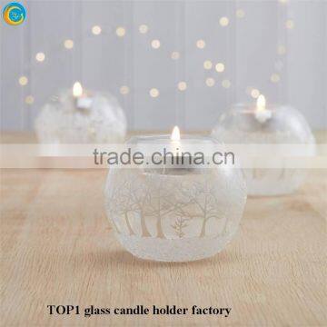 Snow Scene Cylinder Glass Candle Jars photo-4