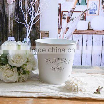 Beauty Flower Garden Decorative Metal Galvanized Buckets/flower Pot/flower Planter photo-2