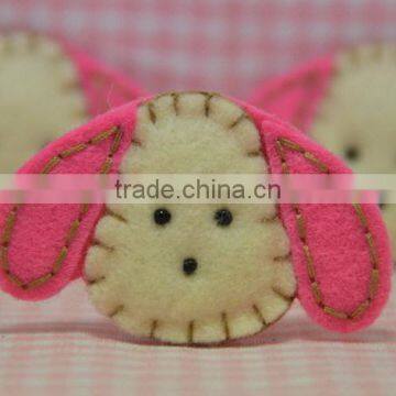 hot selling eco friendly new products promotional gift cute felt scrapbooking textile fabric rabbit on  express