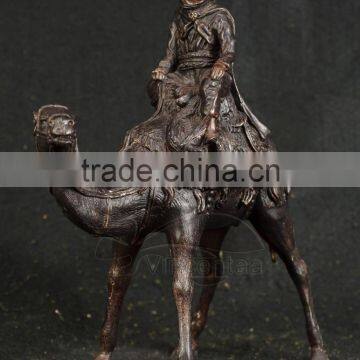 Bronze Arab on Camel Statue photo-3