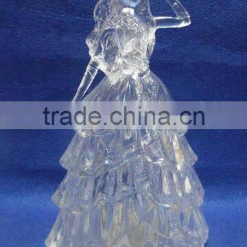 Clear Acrylic Manufacturer LED Flashing Bride in Wedding Dresses Decorations Gift photo-3