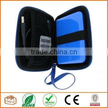 Blue EVA Hard Case Cover for Portable External Hard Drives 2.5'' Inches (6.4 Cm) photo-2