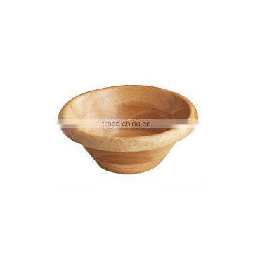 Natural Wood Salad Bowl Natural Color Dark Brown Color Decoration Bowl