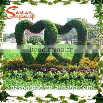 Heart style , grass artificial human/animal New design boxwood topiary sculpture