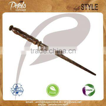 Hi-Quality Palm wood smooth finish oily surface wooden wands at Alibaba