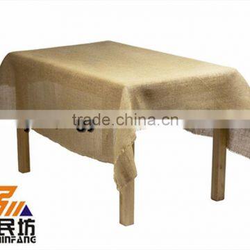Jute Table Runner With Fringe Edge Nature Color