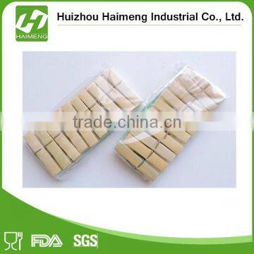 High quality 12pcs wooden&bamboo clothe pegs 2017