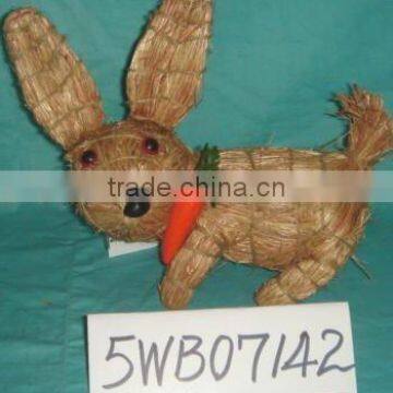 Easter grass decorative rabbit