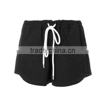 Women Fashion Wholesale Custom Black Cotton Canvas Mini Shorts Pants Guangzhou Apparel Clothing China Manufacturer Hot Shorts