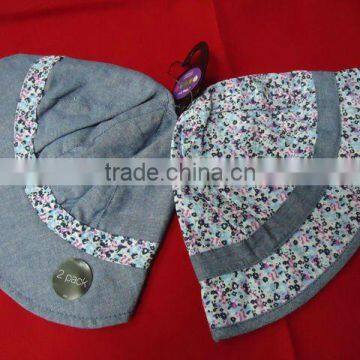 Fashion cotton kid caps children hat printed logo