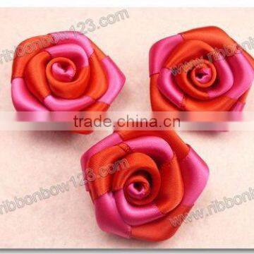 Decorative Artificial Polyester Grosgrain Ribbon Flower Decoration photo-3
