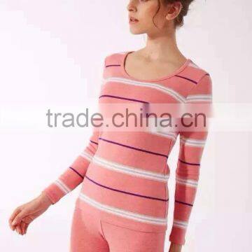 Hollow Out Long Johns Body Shaper Sexy Women Thermal Underwear Striped Long Jogns Underwear photo-3