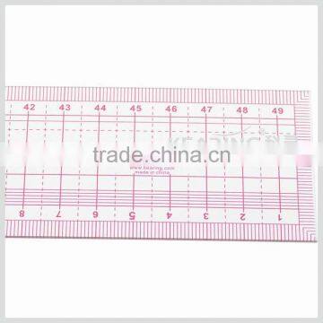 Kearing 5*50cm Length Flexible Sandwich Line Plastic Grading Ruler for Sewing Design# 8002 photo-3